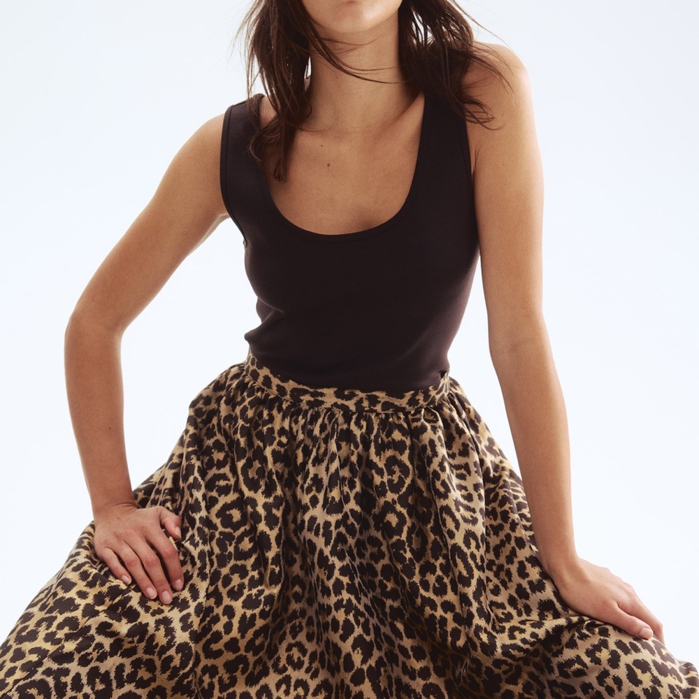 Leopard Print Skirt